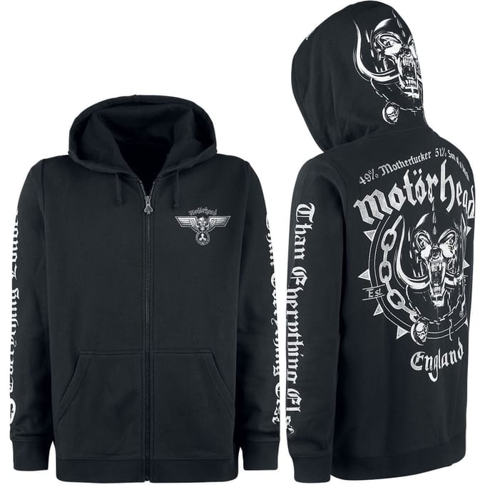 Motörhead Vest met capuchon - England - M tot 3XL - voor Mannen - zwart