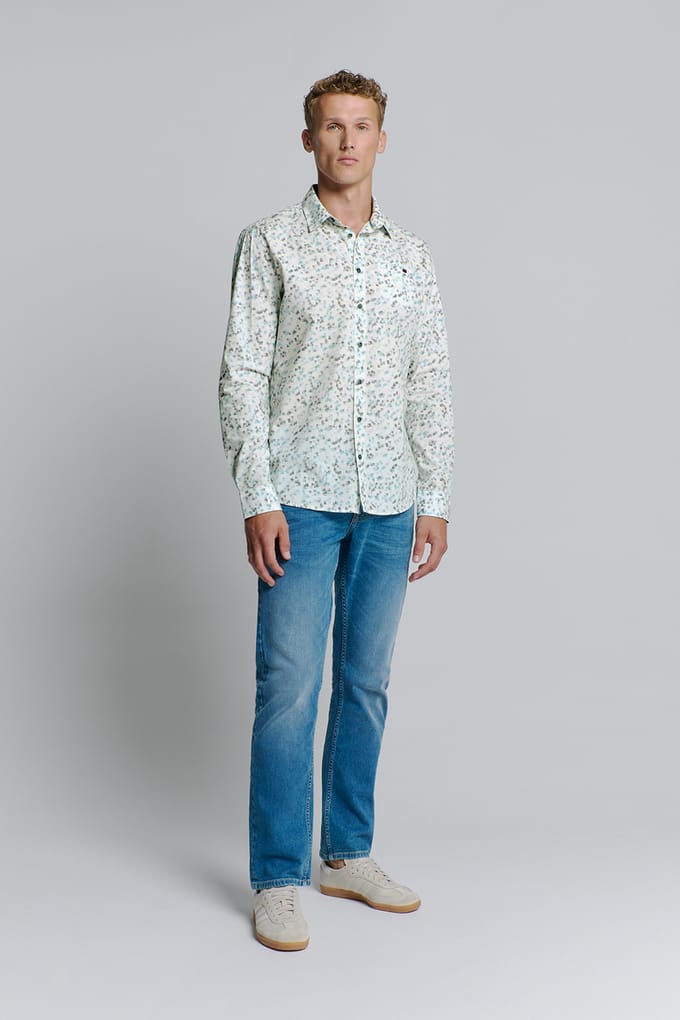 No Excess Shirt Stretch Allover Printed Ice Größe: S | Casual hemden Outlet | Herren