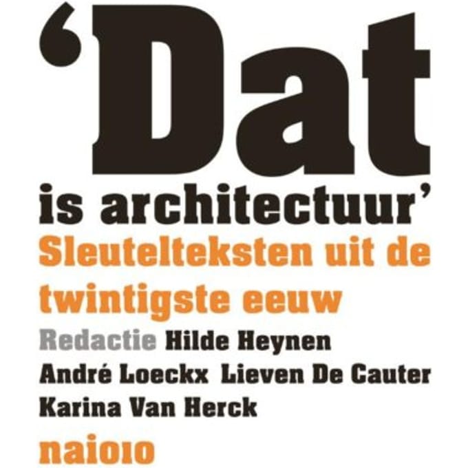 Dat Is Architectuur