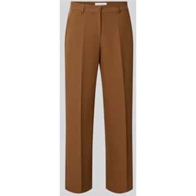 straight fit broek met viscose