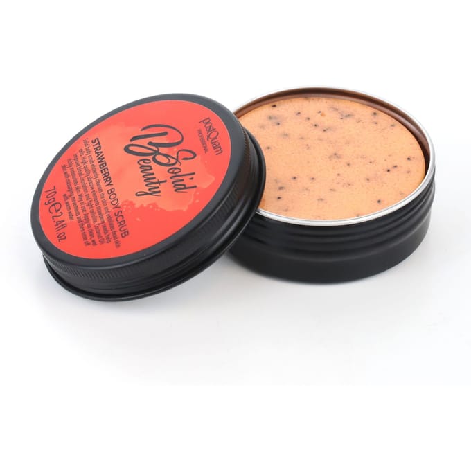 POSTQUAM SKIN CARE VASTE BODYSCRUB MET AARDBEI .