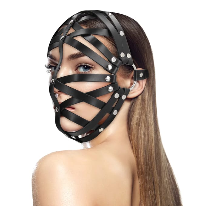 Ouch! Zwart Cage Masker