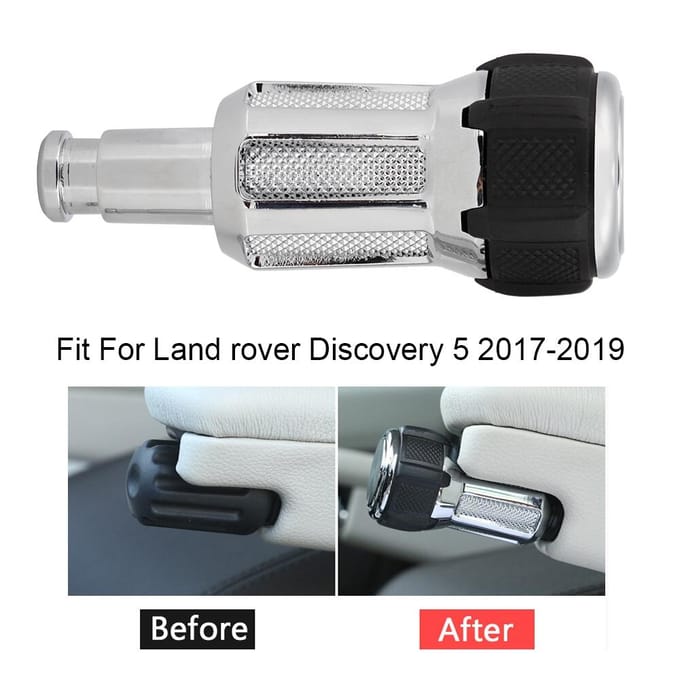 Roestvrijstalen Stoel SV Armsteun Doos Verstelknoppen Passen Voor Land Rover 0619 gray