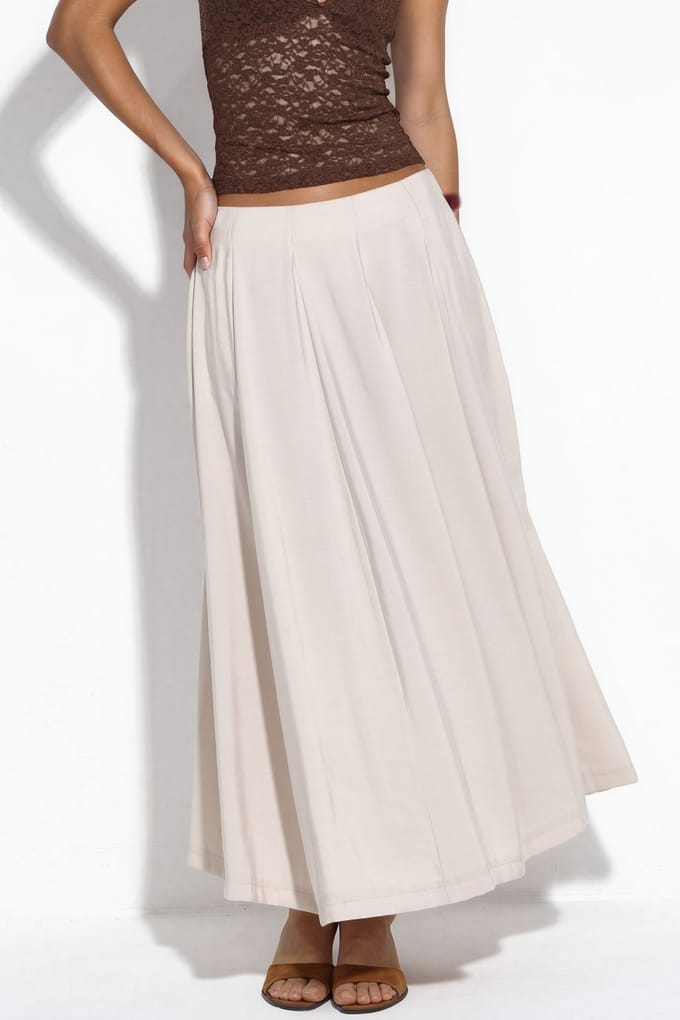 Hoge Taille Maxi A-Lijn Rok
