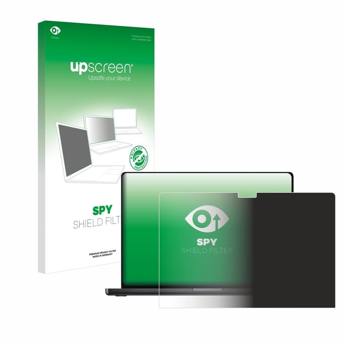 upscreen - privacyscherm voor Apple MacBook Pro 16" M4 2024 - privacy filter screenfilter Blauwlichtfilter