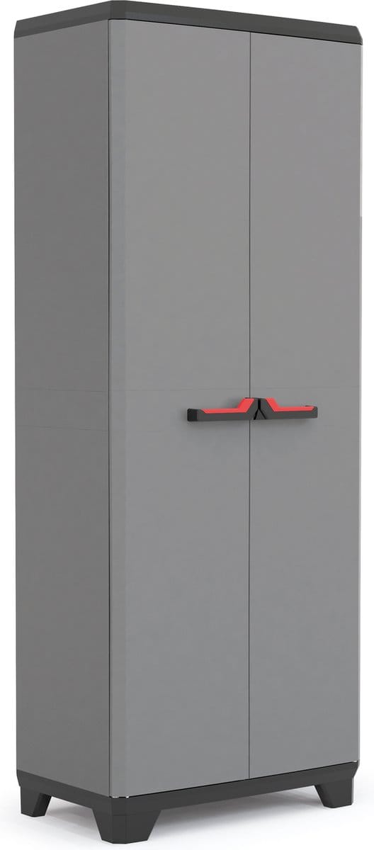 Keter Stilo Hoge Kast - 3  Planken - 68x39x173 cm - Donkergrijs/zwart