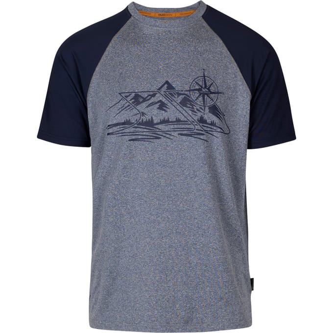 Trespass Heren Fullmer Mountain T-Shirt (Marine Marl)