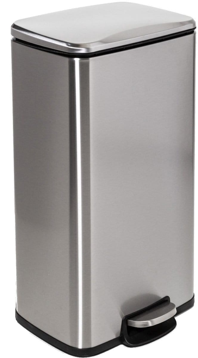 BEGRYF - Pedaalemmer - RVS - softclose deksel - uitneembare binnenemmer - pedaalbediening