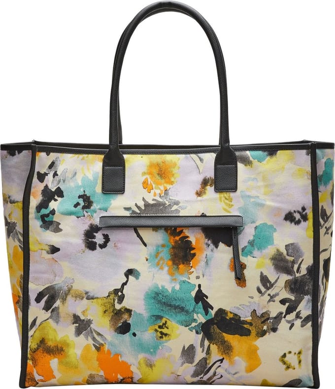 s.Oliver Schoudertas Shopper Beige Veelkleurig