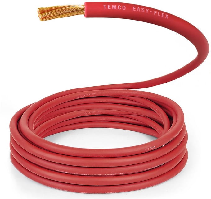 Flexibele 6 AWG Stroomkabel Koperdraad Rood voor Lassen en Autoaccu