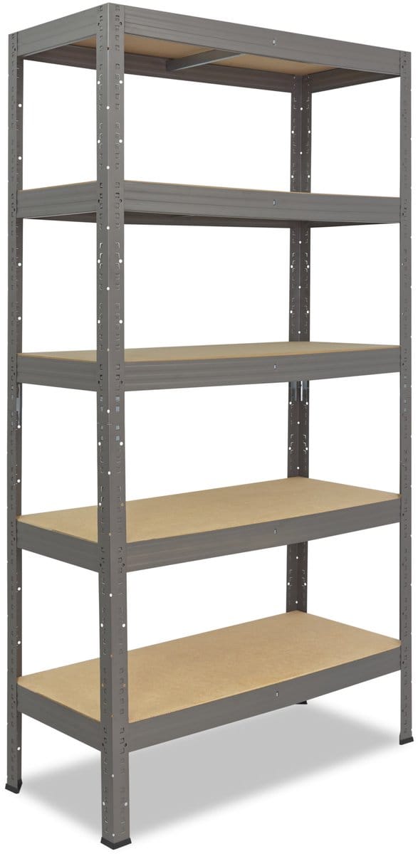 Shelfplaza PRO metalen stellingkast - 200x75x60 cm - grijs - 5 planken