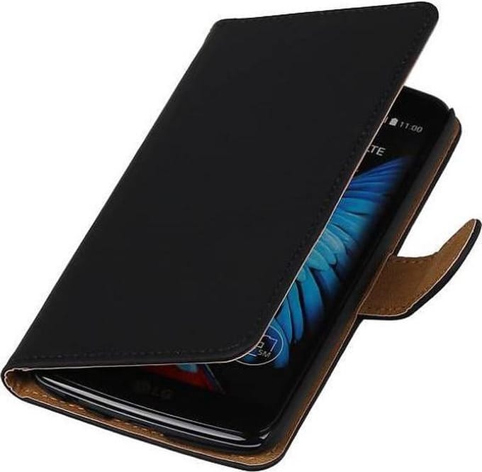 Bookstyle Wallet Case Hoesje Geschikt voor LG K8 Zwart