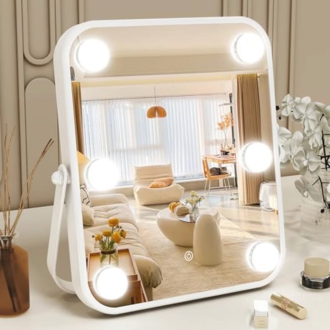 Hollywood Make-upspiegel met Verlichting en Dimbare LED Lampen