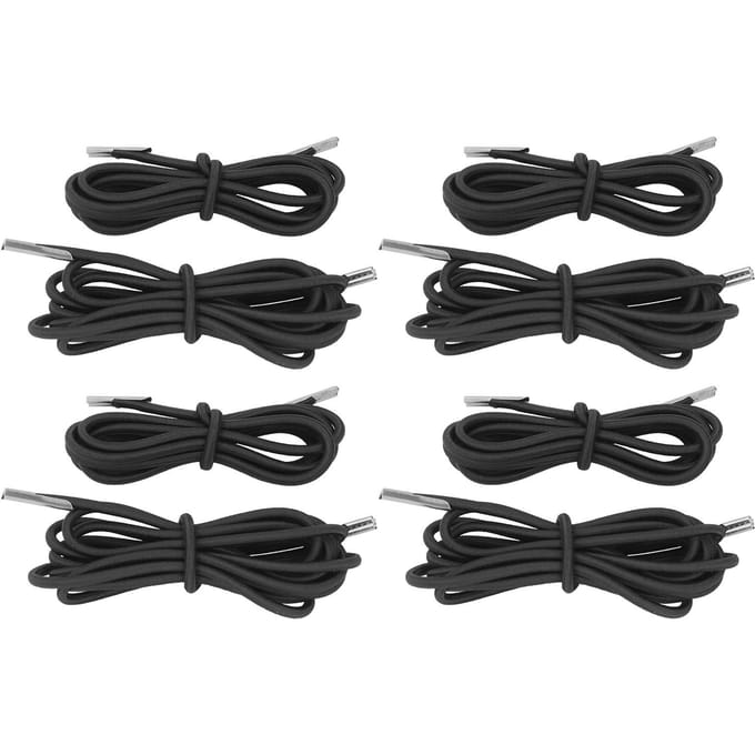 8 stuks Relaxfauteuil Elastisch Koord Nulzwaartekrachtstoel Koord Vervanging Elastisch Touw voor Ligstoel black
