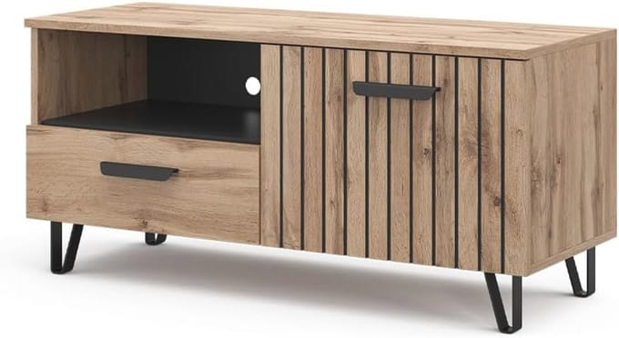 TV-meubel Bruin met Lade en Deur - 100.2 x 48.5 cm