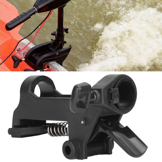 12V Elektrische Boegschroef Beugel Opblaasboot Kajak Motor Accessoire Rubberboot Motor black