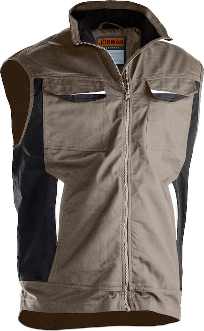 Jobman 7507 Service Vest 65750720 - Khaki - M