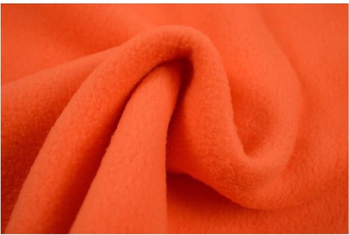 Fleece stof - Donker oranje - 1 meter - Per meter - Anti pilling fleece