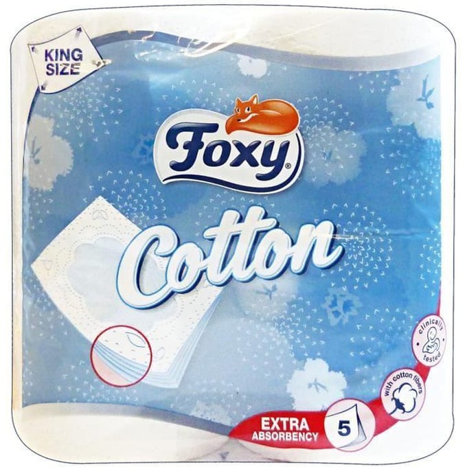 Toilet rol Cotton Foxy COTTON 4R (4 uds) (4 Stuks)