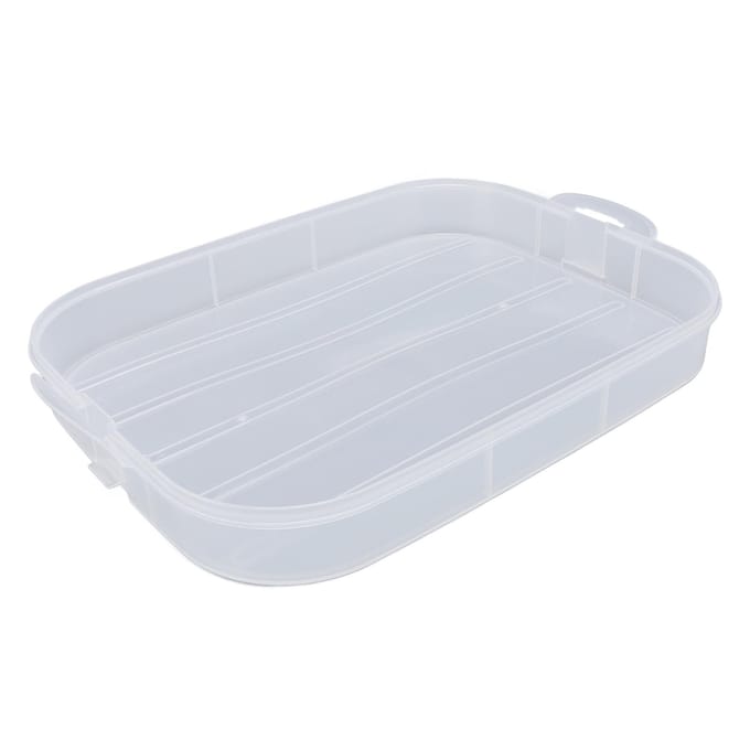 4 Laags Dumpling Opbergdoos met Deksel Dubbele Gesp Afdichting Stapelbare Voedselcontainer voor Keuken white