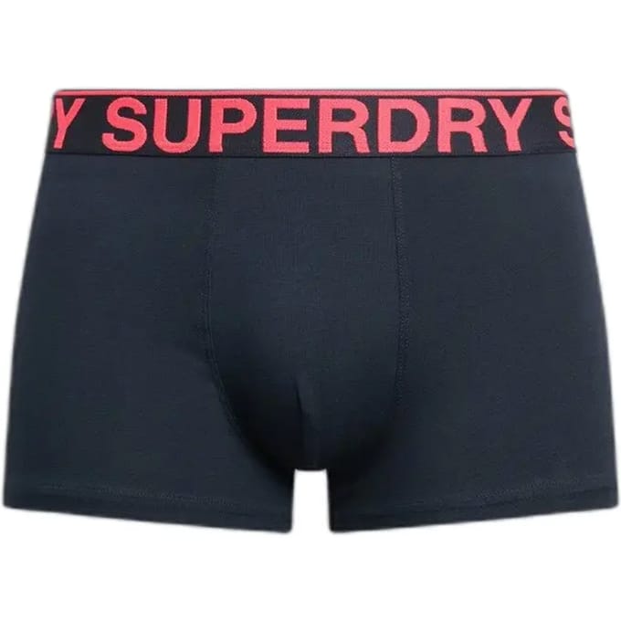 Superdry BOXER TRIPLE PACK Heren Onderbroek - Raven Black Marl