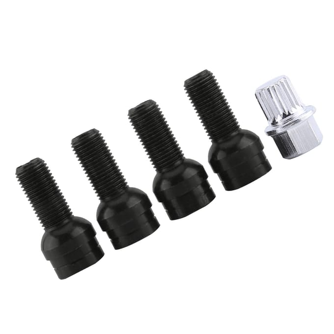 4+1 Wielbouten & Slotmoer Set met Sleutel voor Golf4 MK4 B5 1998?2005 8D0601139F