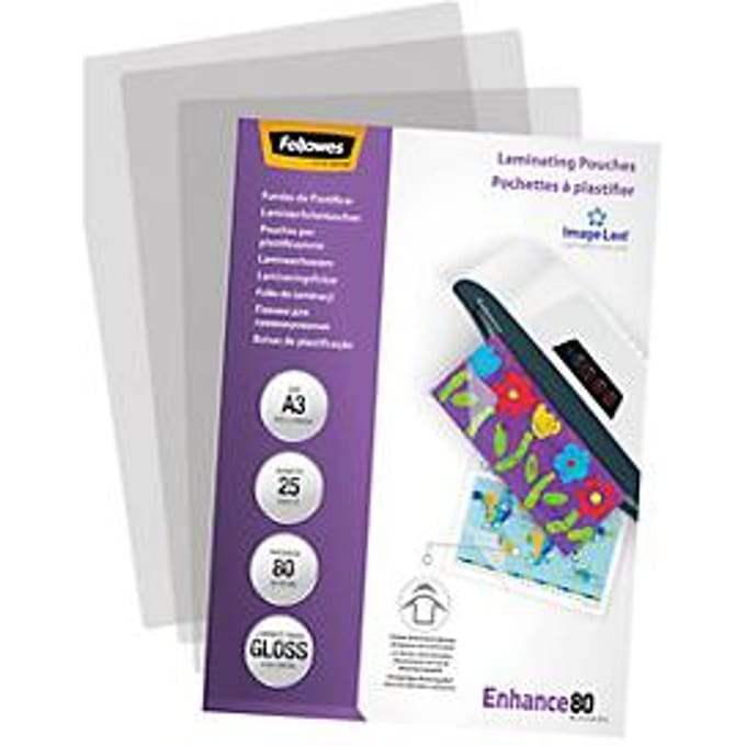Fellowes lamineerfolie ImageLast, glanzend, A3, dikte 80 micron, 25 stuks