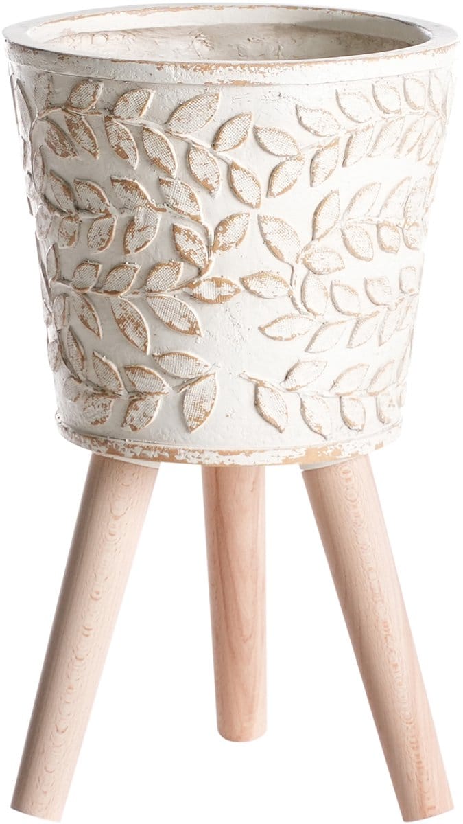 ALIARTOS- Bloempot - Gebroken wit - 43 cm - MgO