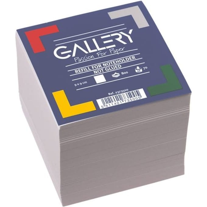 Gallery vulling memokubus | ft 9 x 9 cm | 800 blaadjes