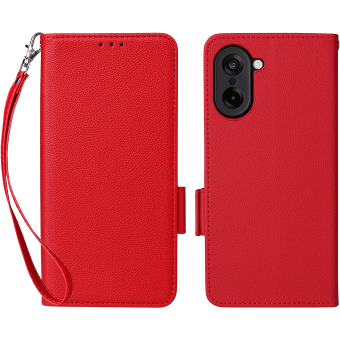 Comfycase OnePlus Nord CE5 Book Case met Koord Rood