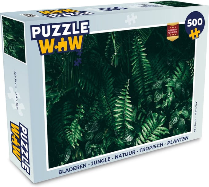 Puzzel Bladeren - Jungle - Natuur - Tropisch - Planten - Legpuzzel - Puzzel 500 stukjes