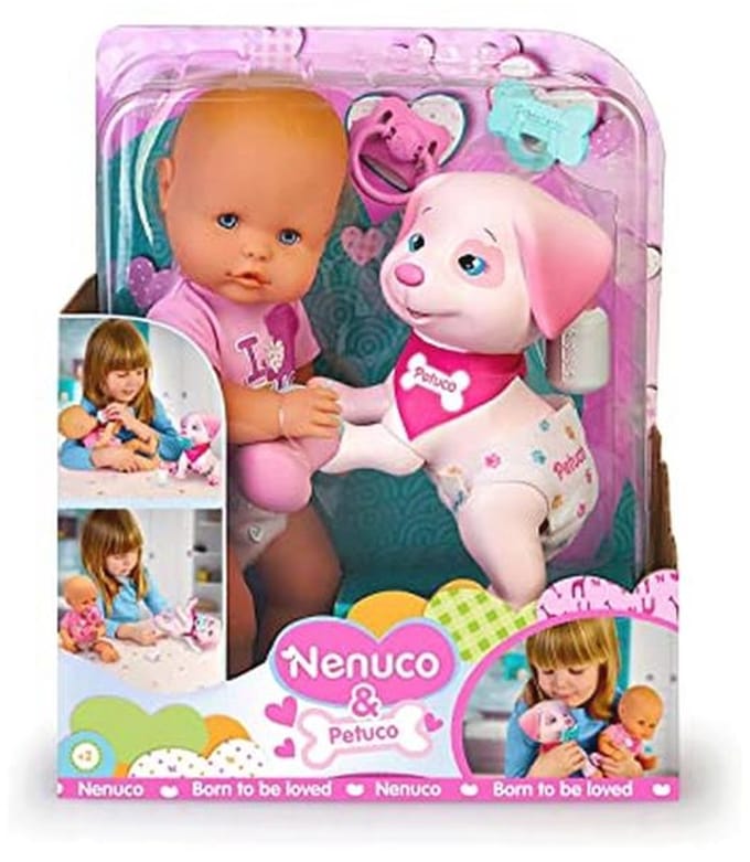 Babypop 35 cm met accessoires en verzorgingsspeelgoed