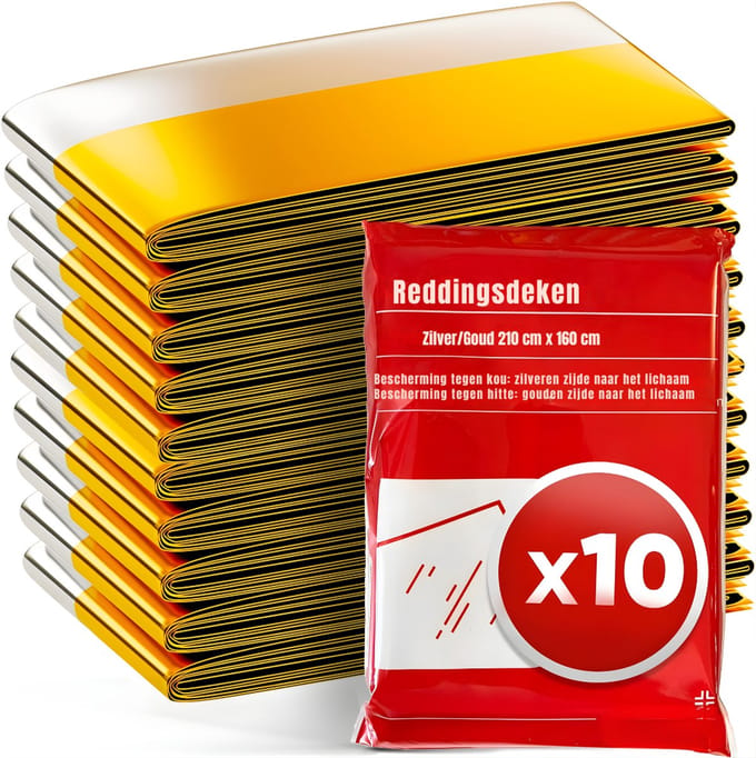 Core® Nooddeken - Isolatiedeken - Reddingsdeken - Goud - 160cm x 210cm x 1cm