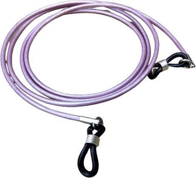 2 Love it Lila - Brillenkoord - Leer - Lengte: 75 cm