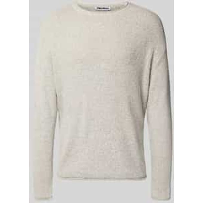 Gebreide pullover met ribboorden