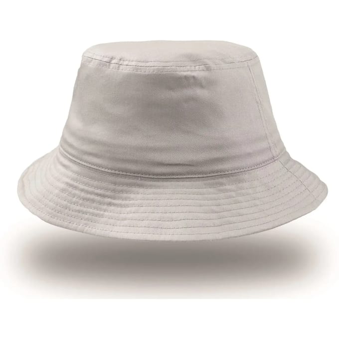 Atlantis Headwear - Bucket Cotton Hat - White - One Size
