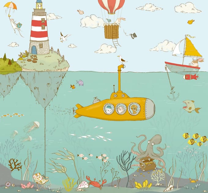 Fotobehang Sealife - Meerkleurig - 2,80m X 300cm