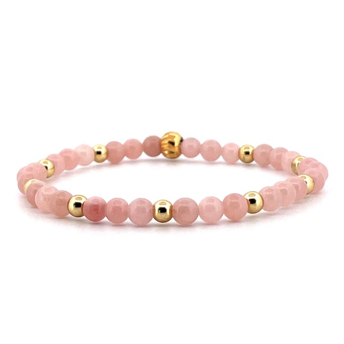Dames - armband - sunstone - 4mm - Goud - Heaven Eleven