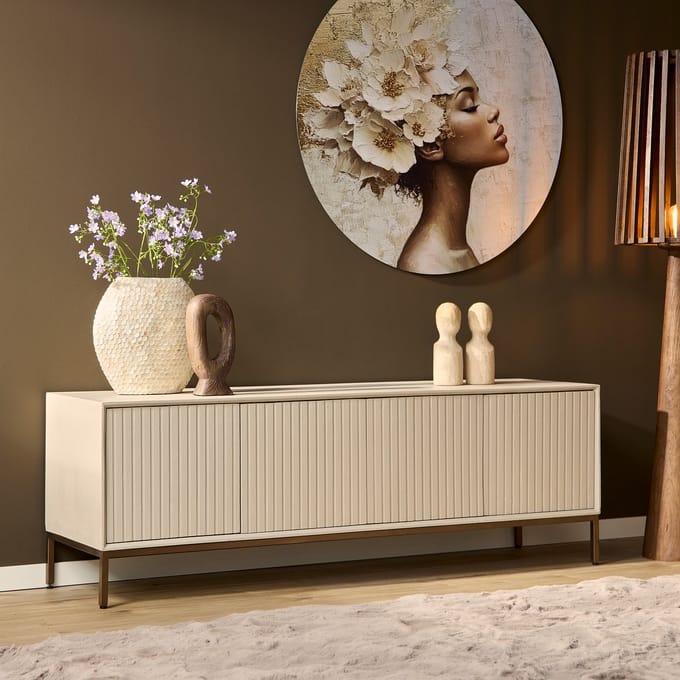 Starfurn - Tv meubel Madison - Beige - 45x165x55 cm