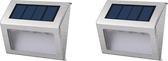 Set van 2 wandlampen op zonne-energie H10CM WALLY