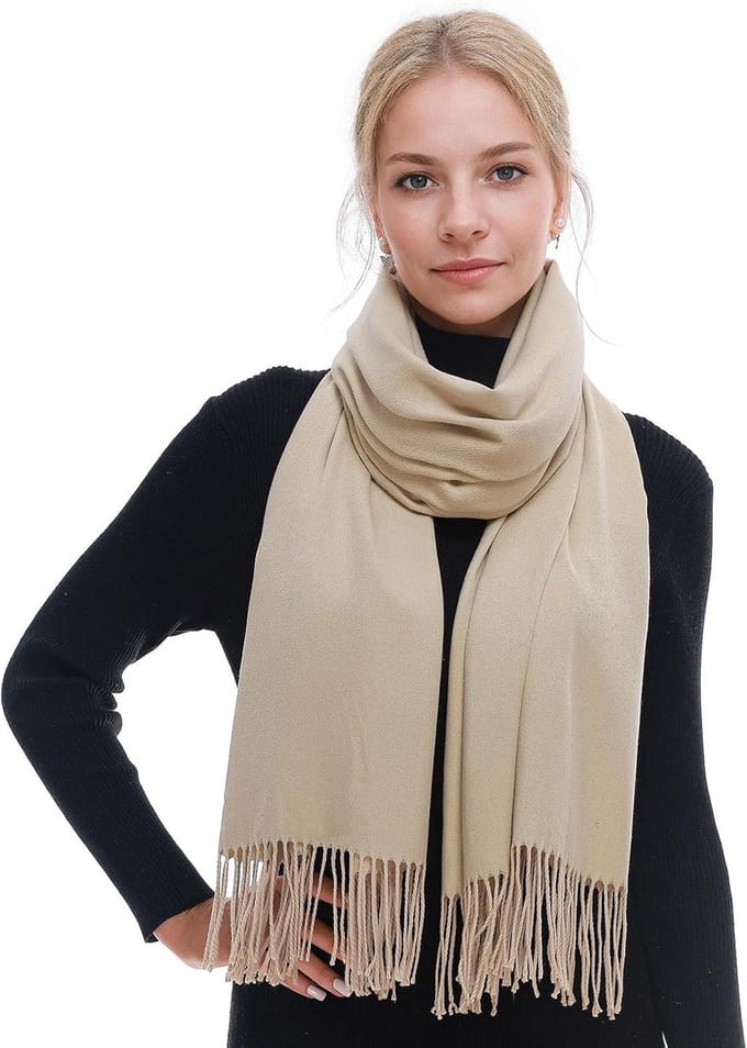 Warme Winter Sjaal voor Dames - Pashmina Stijl & Cadeau Idee