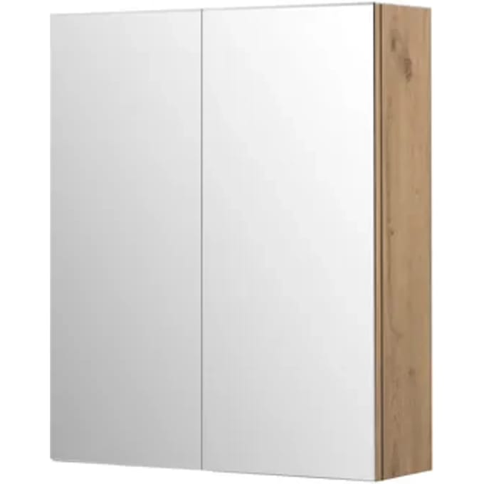 Aquazuro Spiegelkast Napoli - Scandinavische Eik - 60x18x72cm