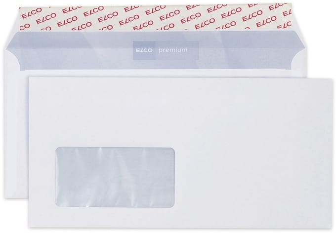 Elco envelop Premium C5/6 FSC 100 gram met venster links 500 stuks
