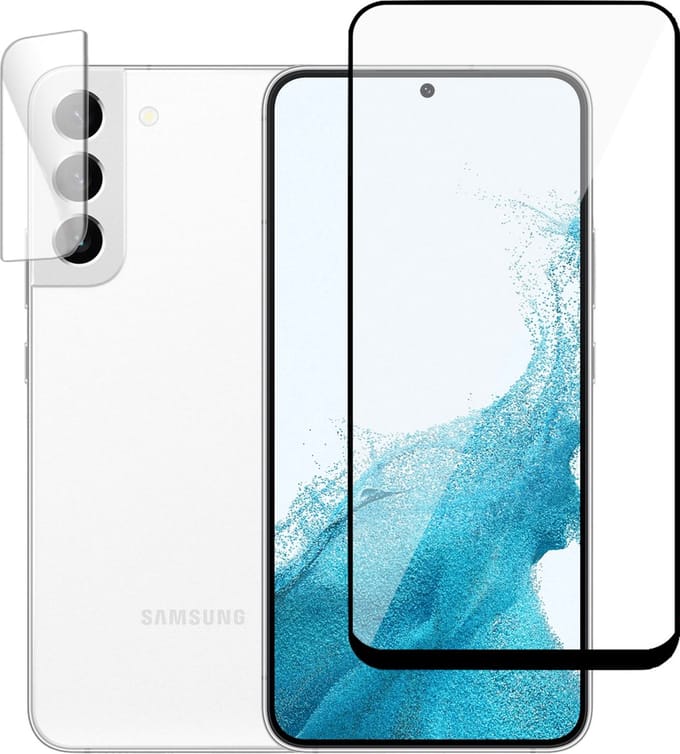 Geschikt voor Samsung S22 Plus Screenprotector + Camera Gehard Glas Screen Protector - Full Screen Protector