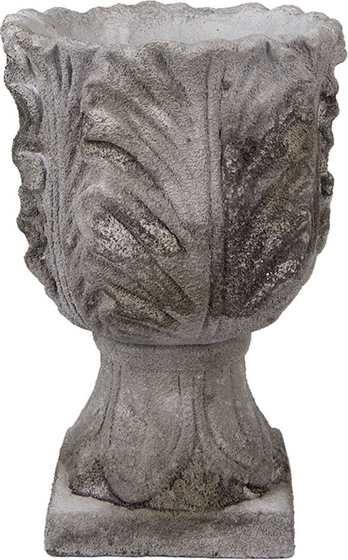 Clayre & Eef Bloempot Ø 16x24 cm Grijs Steen