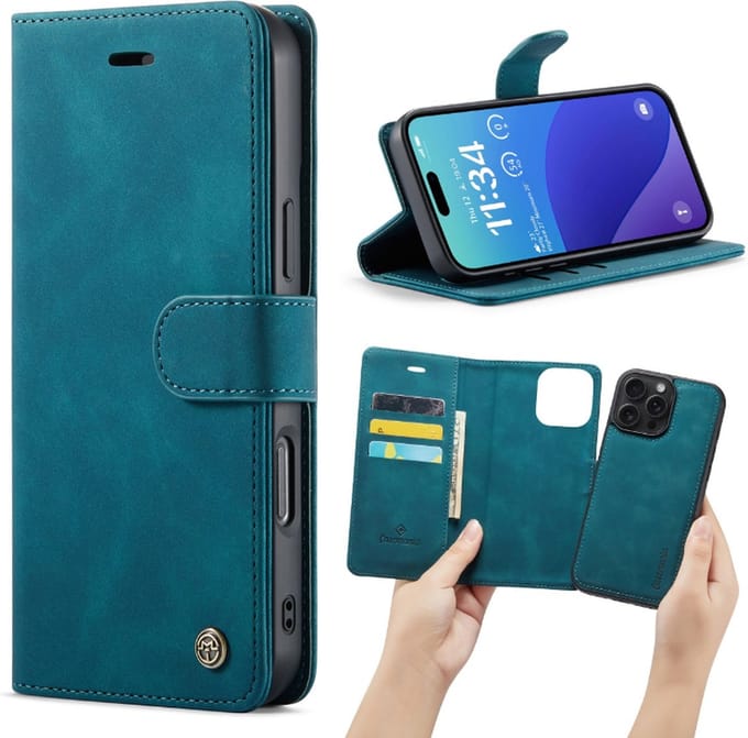 Casemania – iPhone 16 Plus – 2 in 1 – Bookcase - Groen