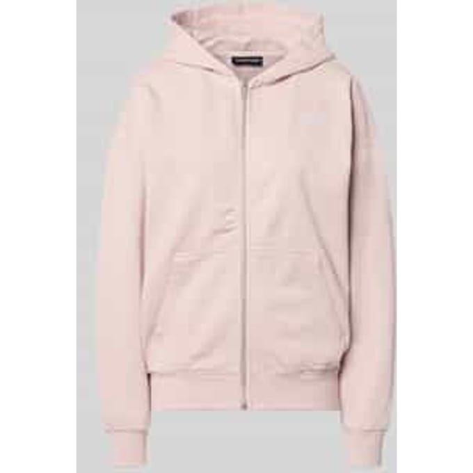Oversized sweatjack met labelstitching model 'CLARITA'