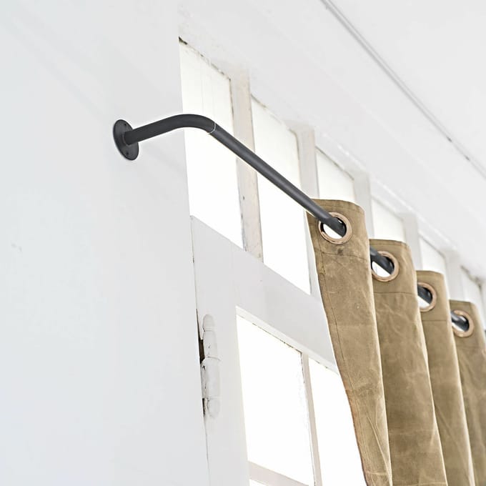 LOBERON Gordijnroede Omara donkergrijs
