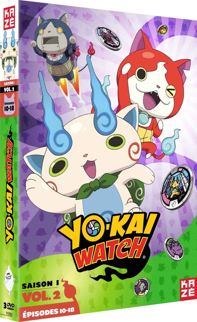 YOKAI WATCH SAISON 1 PARTIE 23 DVD SACHET 3 MEDAILLONS