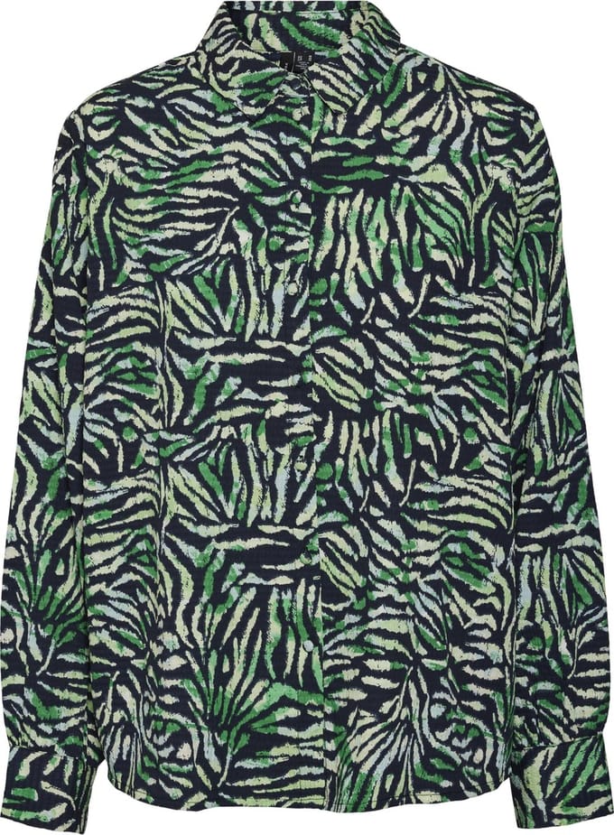 VERO MODA - Bloes lange mouw - Maat XS - Vrouwen - ZWART - polyester